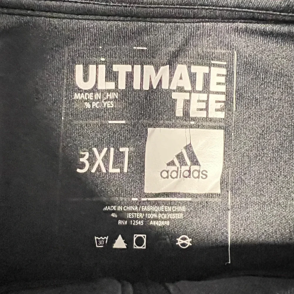 adidas New York Rangers Ultimate Shirt Men 3XLT XXXL Tall Gray Climalite 1/4 Zip